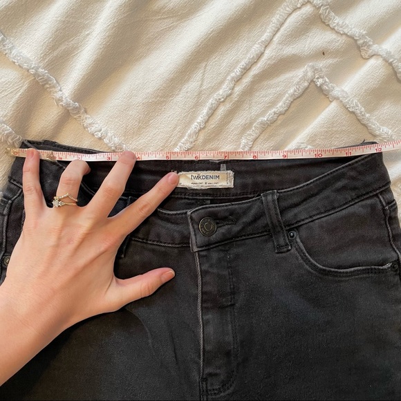 3 for 15$🌸 Black washed out jeans - very high waisted - Size 27 - Picture 9 of 10
